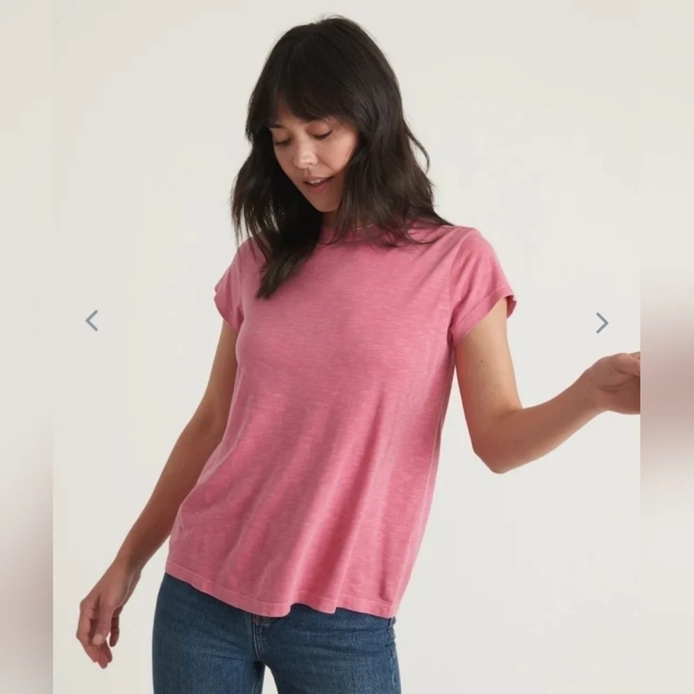 Marine layer Swing Crew Tee in White